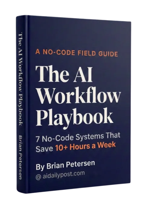 The AI Workflow Playbook — free no-code field guide