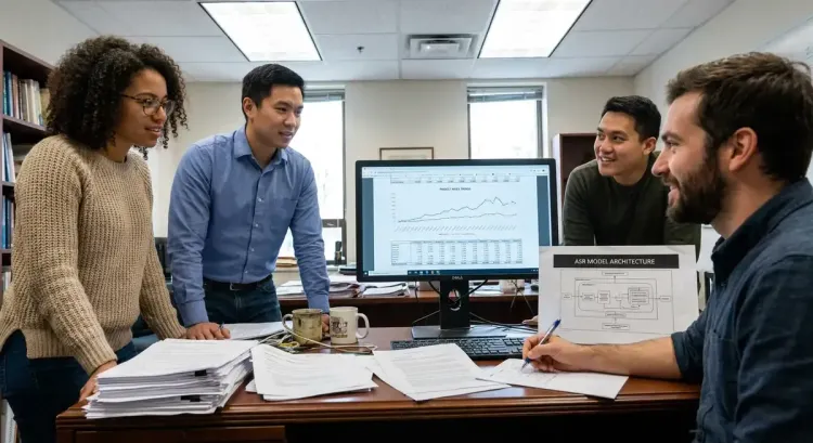 Specialized AI model optimizing ASR (Automatic Speech Recognition) with advanced neural architecture, reducing errors by 15x 